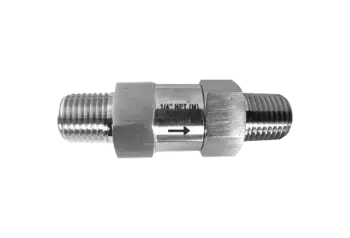 Spring Loaded Check Valve Male x Male Type